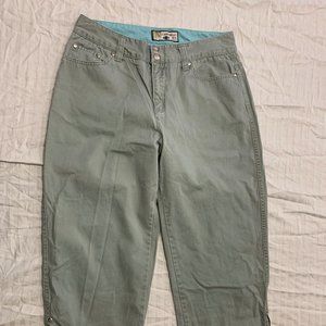 🦚🦚🦚  CARRIBEAN JOE WOMENS COTTON CAPRIS PANTS SIZE 8P 🦚🦚🦚